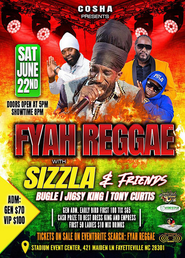 Fyah Reggae with Sizzla & Friends in Fayetteville 2024
