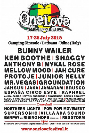 One Love Reggae Festival 2015