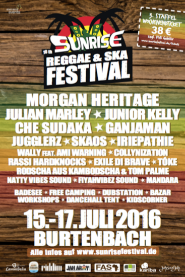 Sunrise Reggae & Ska Festival 2016