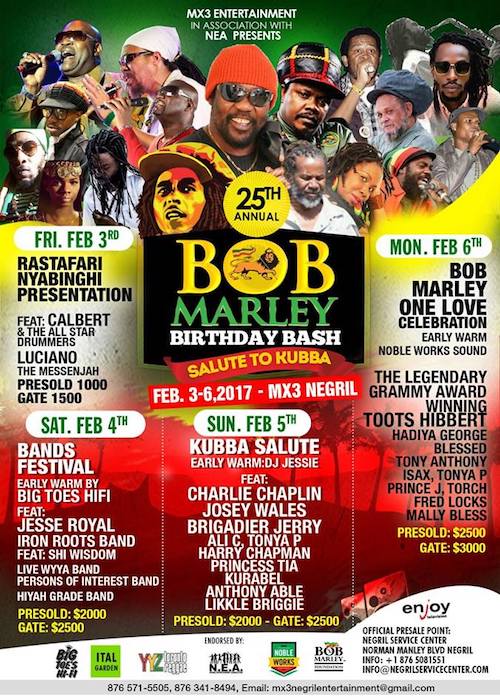 Bob Marley Birthday Bash 2017 - Negril