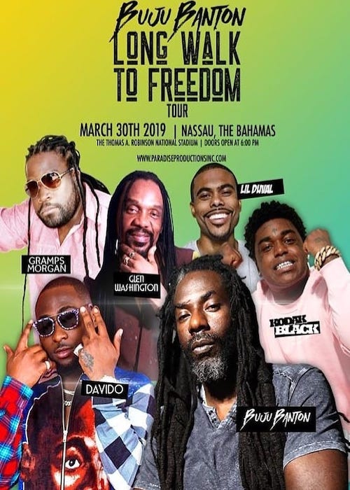 Buju Banton - Long Walk To Freedom in Bahamas 2019
