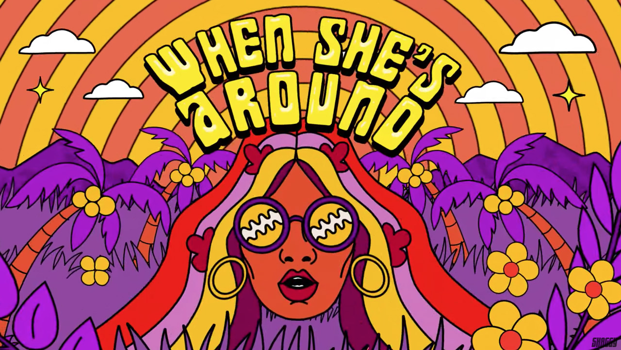 Shaggy & Bruce Melodie - When She's Around / Funga Macho (Lyric Video) [10/27/2023]