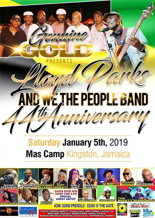 Lloyd Parks and We The People Band - 44th Anniversary 2019