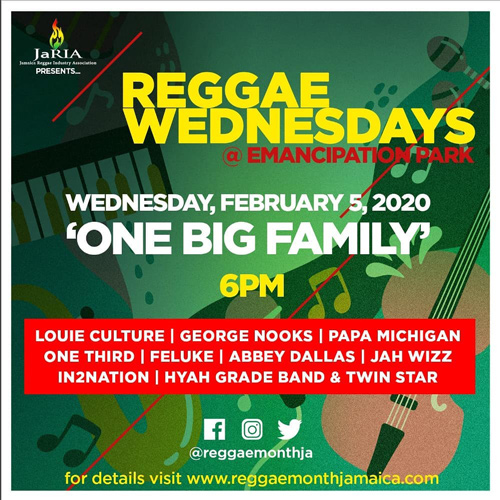 Reggae Wednesdays - One Big Family 2020