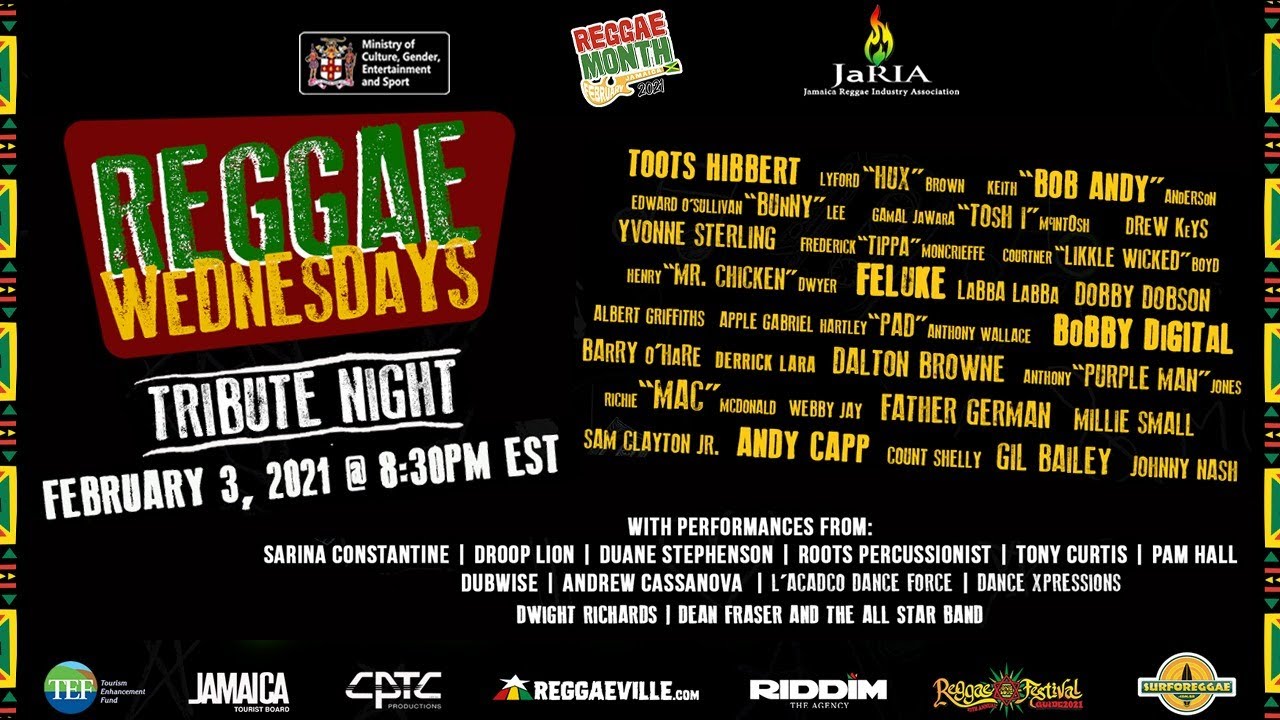 Reggae Wednesdays - Tribute Night 2021 (Live Stream) [2/3/2021]