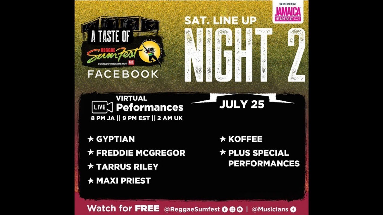 A Taste of Reggae Sumfest 2020 - Night 2 (Live Stream) [7/25/2020]