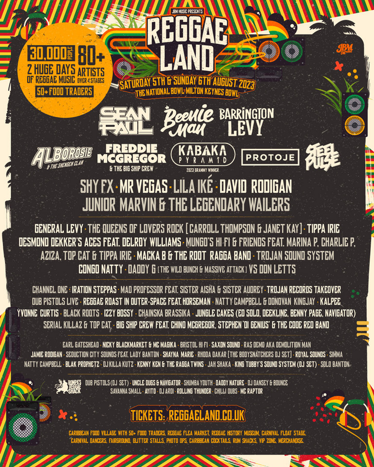 Reggae Land 2023 - reggaeville.com