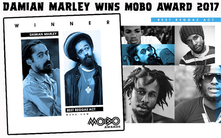 Damian Marley Wins Best Reggae Act @ MOBO Awards 2017