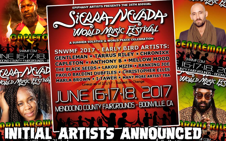 Sierra Nevada World Music Festival 2017 - Initial Artists Announced