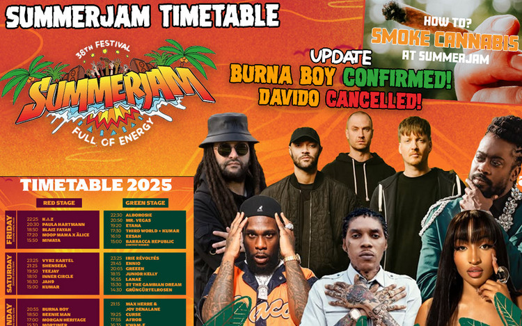 SummerJam 2025 - Timetable & Burna Boy Replaces Davido