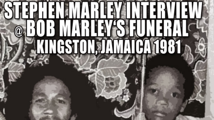 Interview with Stephen Marley @ Bob Marley's Funeral in Kingston, Jamaica [5/21/1981]