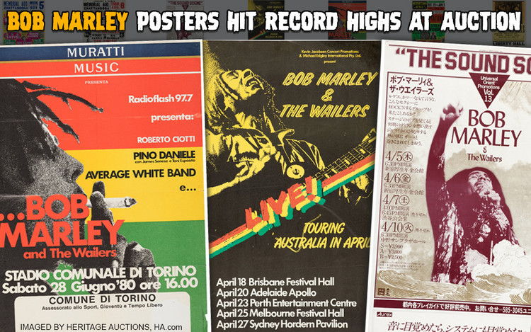 Bob Marley & The Wailers Concert Posters Hit Record Highs at Auction