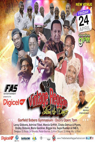 Barbados Vintage Reggae Show & Dance 2015