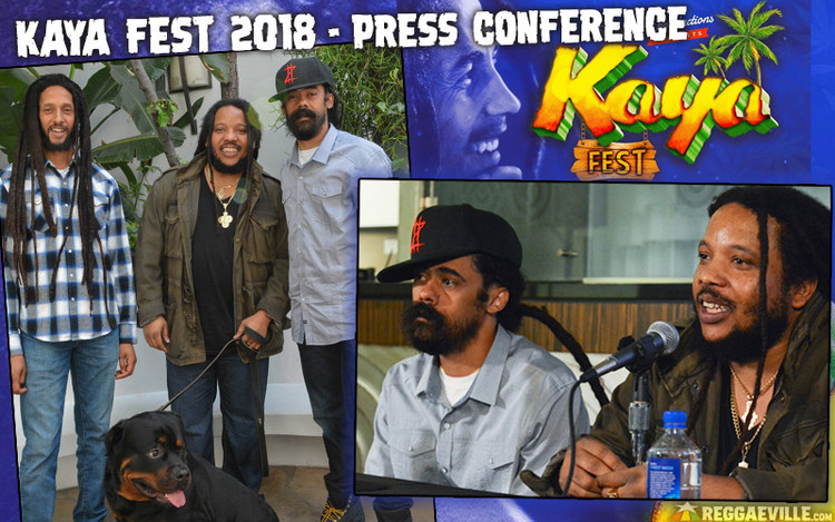 Report: Damian, Stephen & Julian Marley @ Press Conference - Kaya Fest 2018