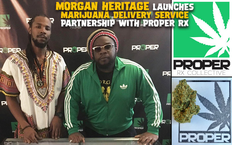 Morgan Heritage Launches Marijuana Delivery Service Partnership with Proper RX
