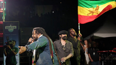 Stephen & Damian 'Jr Gong' Marley @ Jo Mersa Marley Birthday Celebration
