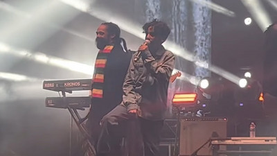 Damian Marley with his son Elijah Marley @ Reggae Rise Up - Florida 2023