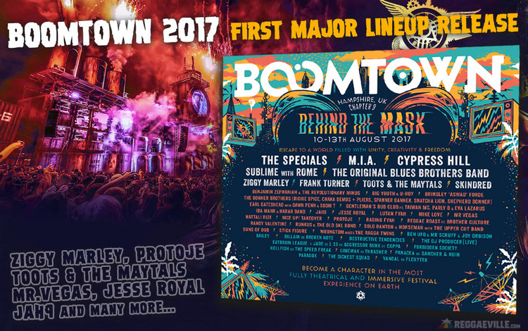 Boomtown 2017 - Major Lineup Announcement with Ziggy Marley, Toots & The Maytals