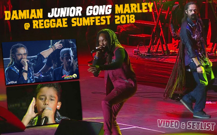 Video & Setlist: Damian Junior Gong Marley @ Reggae Sumfest 2018