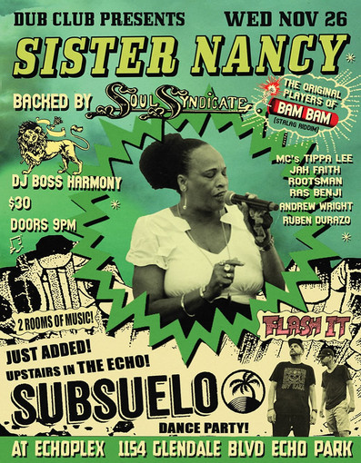 Sister Nancy in Los Angeles @ Dub Club 2025