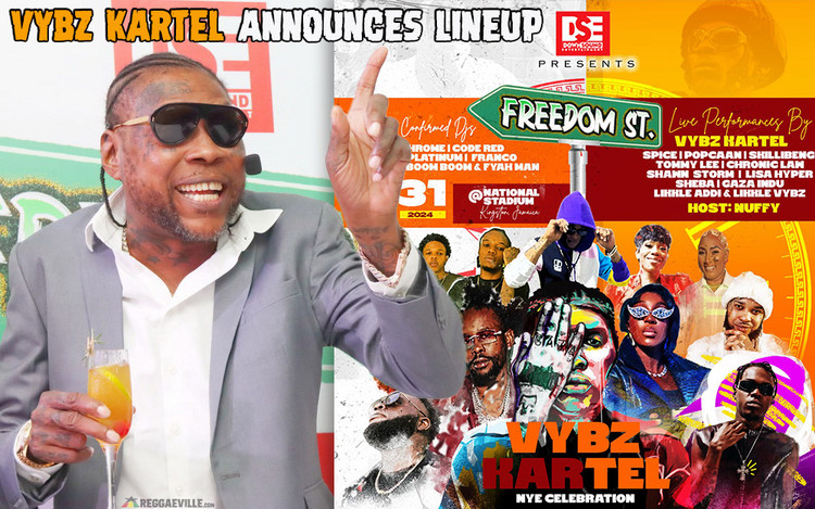 Lineup: Vybz Kartel - Freedom Street 2024