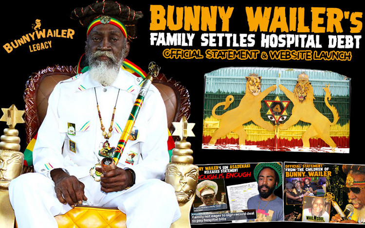 Bunny Wailer's Family Settles Hospital Debt - Official Statement