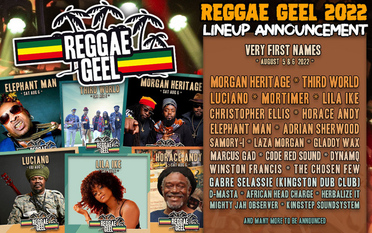 Reggae Geel 2022 - Lineup Announcement