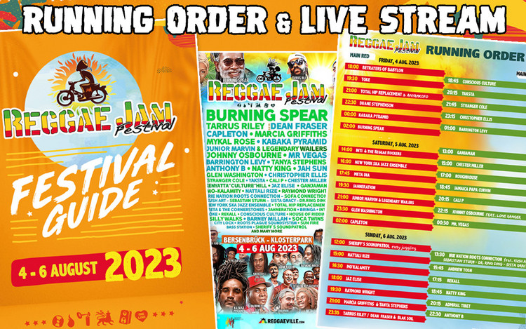 Reggae Jam 2023 - Running Order & Live Stream