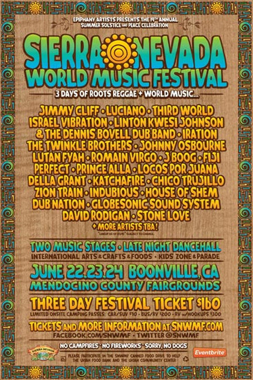 Sierra Nevada World Music Festival 2012