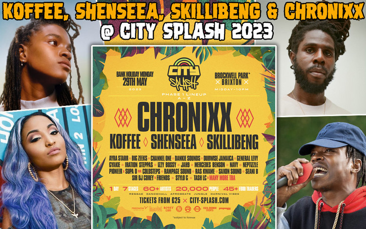 Koffee, Chronixx, Shenseea & Skillibeng @ City Splash 2023