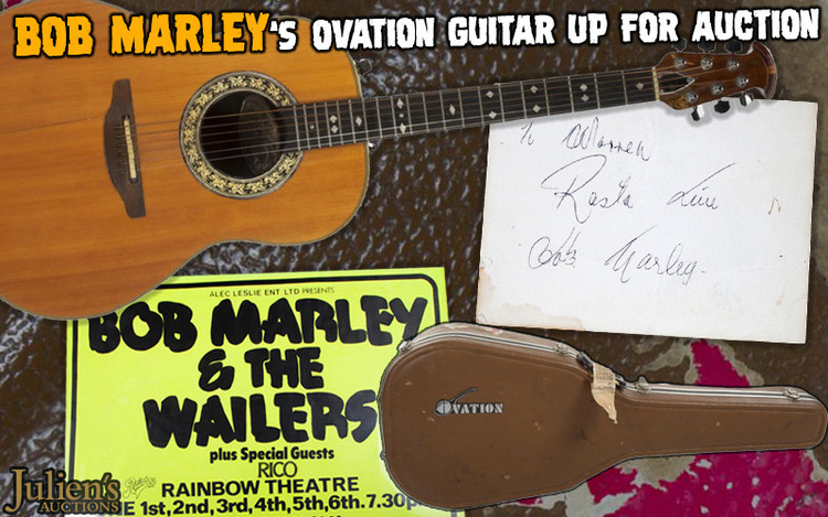 Bob Marley's Ovation Guitar up for Auction