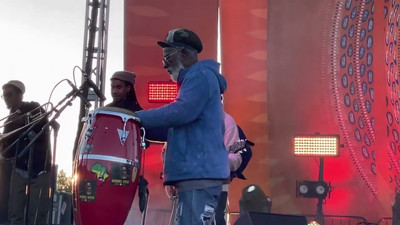 Burning Spear drumming @ Sierra Nevada World Music Festival 2023