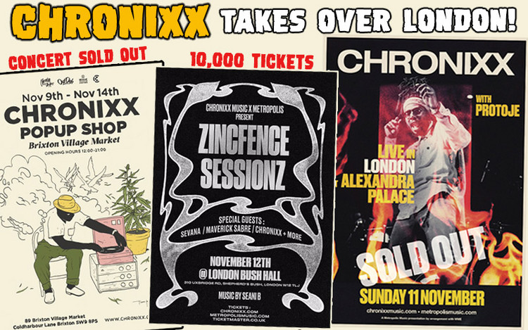 10,000 Tickets - Sold Out! Chronixx Takes Over London