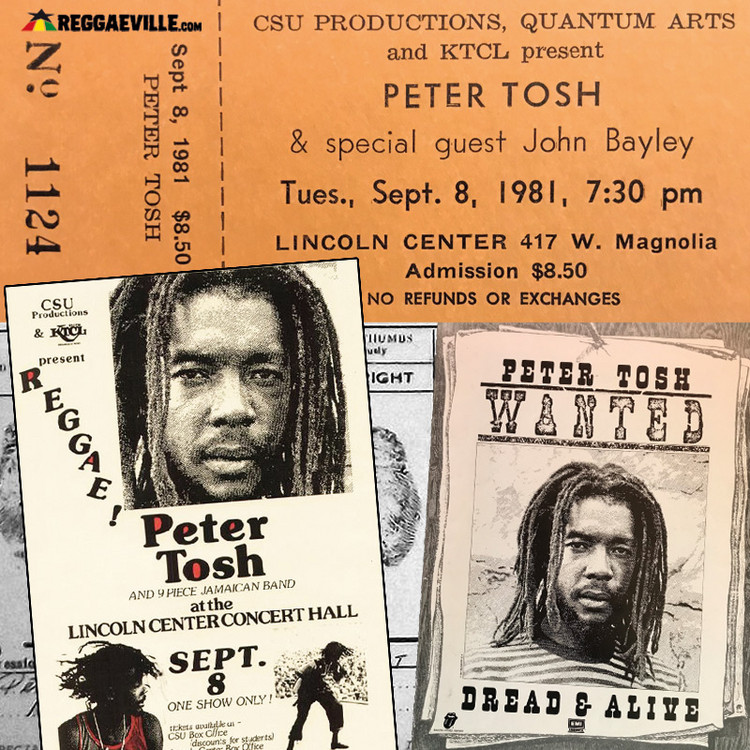 Peter Tosh - Live in Fort Collins, CO @ Lincoln Center (Soundboard Bootleg)