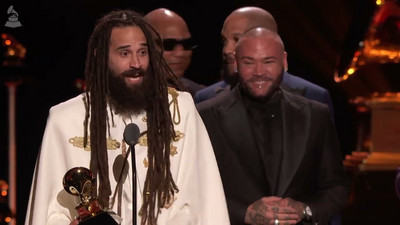 Keznamdi Wins Best Reggae Album For 'Blxxd & Fyah' | Grammy Acceptance Speech