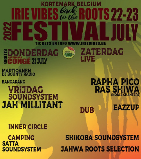 Irie Vibes Roots Festival 2022