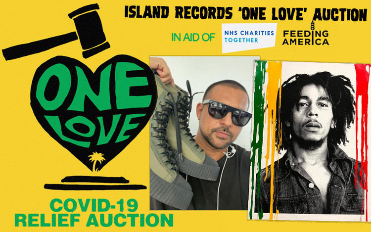 Bob Marley, Sean Paul & Skip Marley @ Island Records One Love Auction