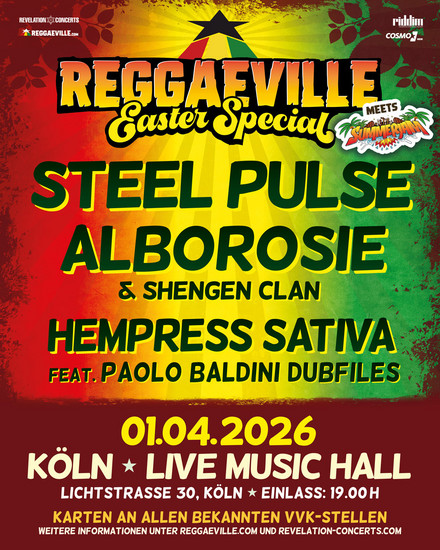 Reggaeville Easter Special meets Summerjam - Köln 2026