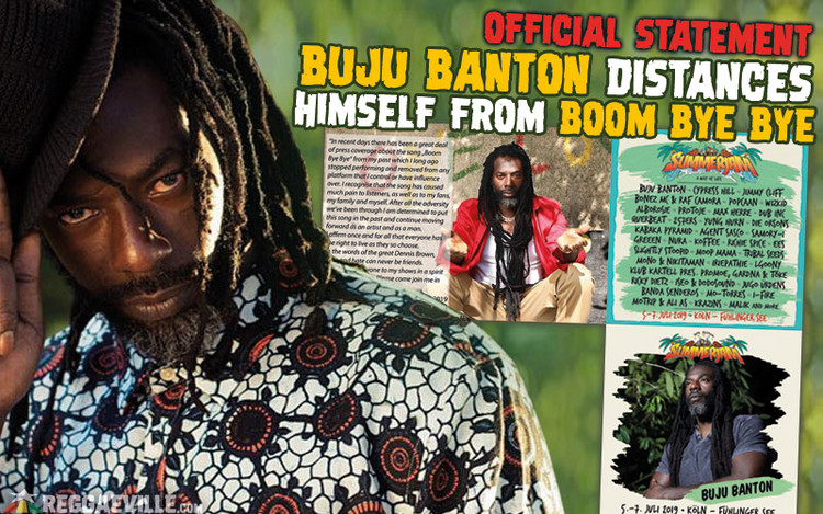 Buju Banton Distances Himself from Boom Bye Bye!