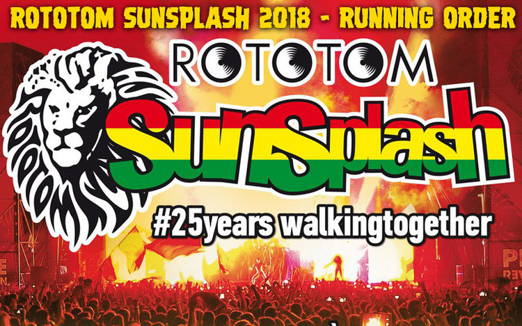 Rototom Sunsplash 2018 - Running Order & Live Stream