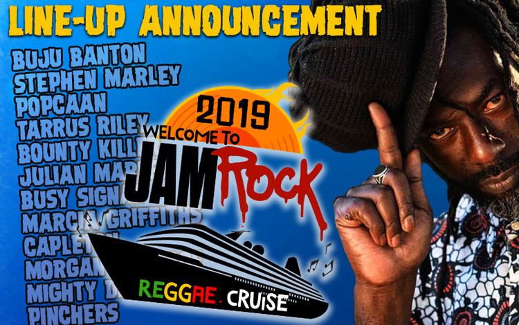 Buju Banton @ Welcome To Jamrock Reggae Cruise 2019 - Line-Up Revealed