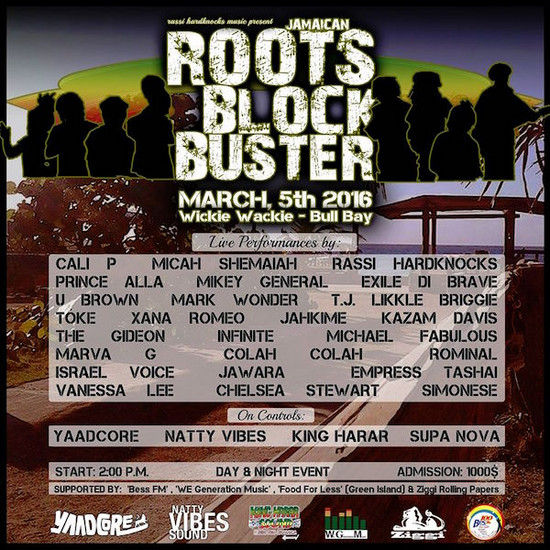 Jamaican Roots Block Buster 2016