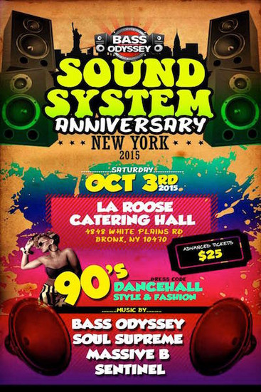Bass Odyssey Sound System Anniversary 2015