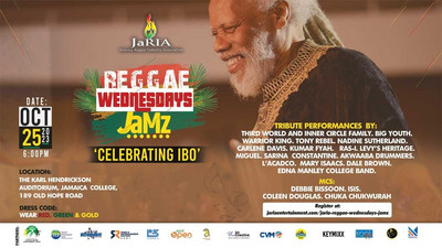 Celebrating Ibo - JaRIA Reggae Wednesdays JaMz (Live Stream)