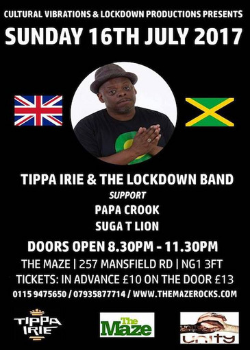 Tippa Irie 7-16-2017