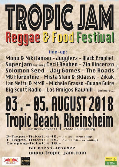 Tropic Jam - Reggae & Food Festival 2018