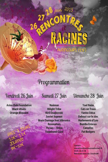 Rencontres et Racines 2015