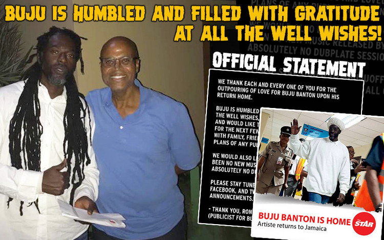 Buju Banton Back Home in Jamaica - Official Statement