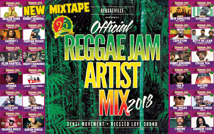Official Reggae Jam Artist Mix 2018 by Sensi Movement & Blessed Love Sound