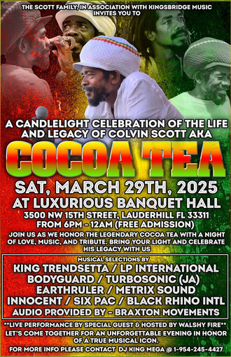 A Candlelight Celebration of the Life & Legacy Cocoa Tea 2025